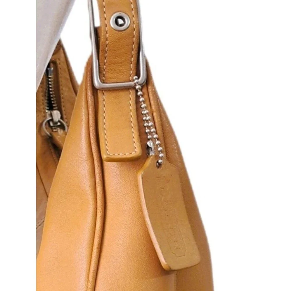 Coach Women's Vintage Zoe Tan leather Shoulder Hobo Bag Purse 9342